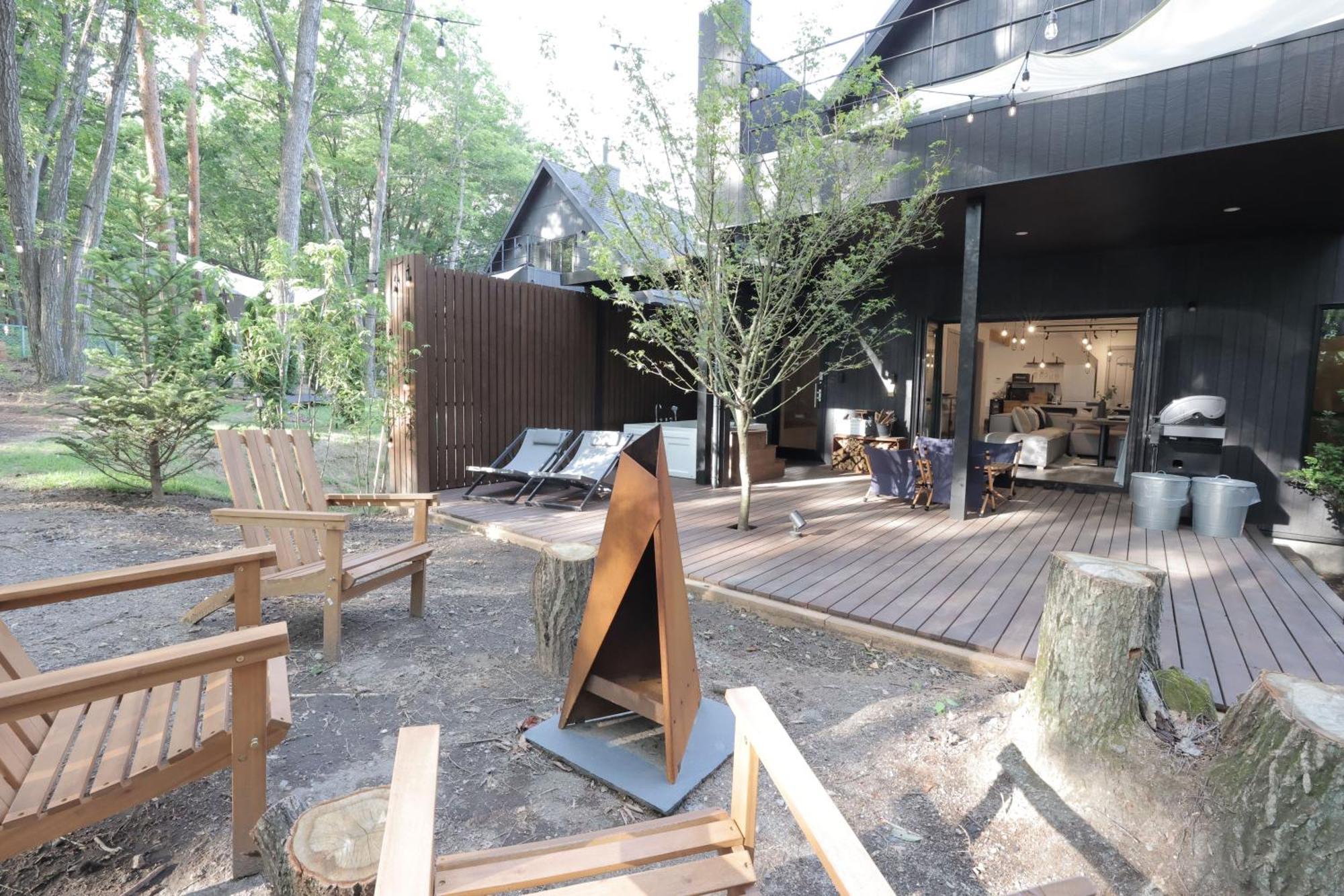 Sauna Forest Cabin 軽井沢 御代田　Mori-Asobi Oiwake Exterior foto